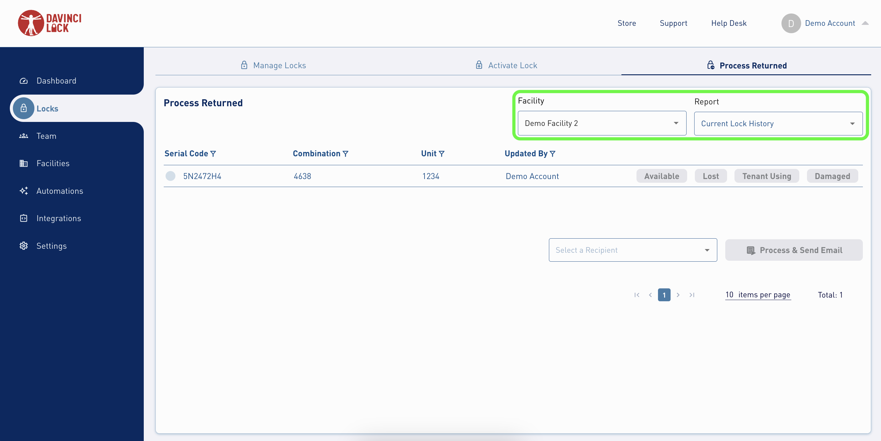 how-do-i-print-a-report-davinci-lock